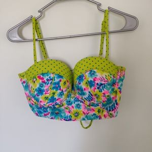 Joe Boxer floral Swim Top only